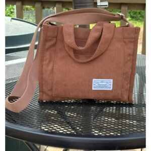 Uerruam Brown Corduroy Tote Bag